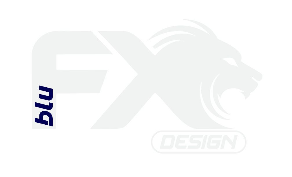 White version of bluFX logo