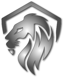 Silver lion head